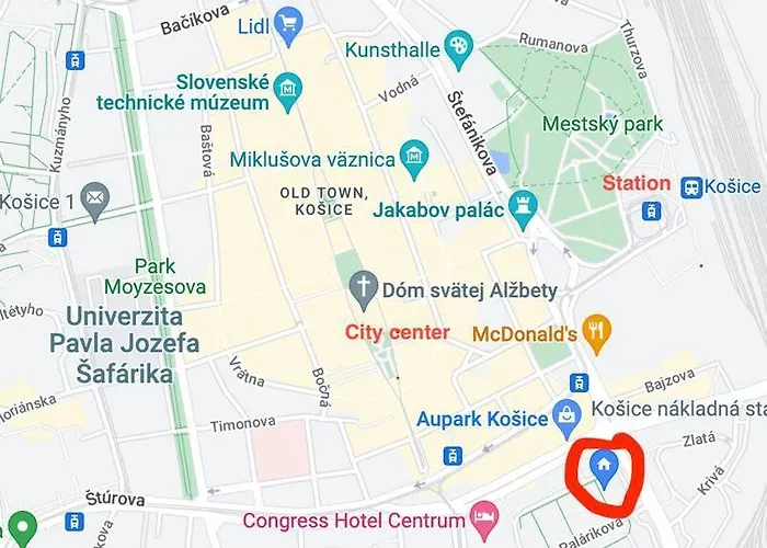 Right Next To The Center And Aupark